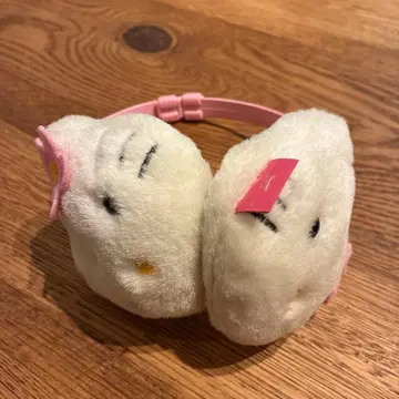 헬로키티 귀마개 레어 레트로