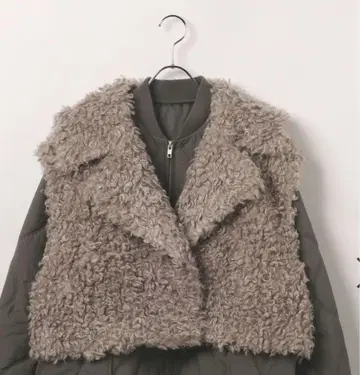 [새상품] 퍼 베스트 베스트만 브라운 F 사이즈 렙심 LEPSIM