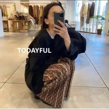 [ 새상품급 ] TODAYFUL 패턴 니트 레깅스 36 사이즈 투데이풀