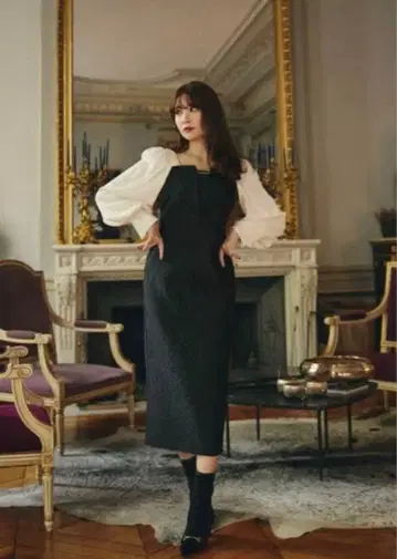 Crillon Crystal Pearl Jaquard Dress