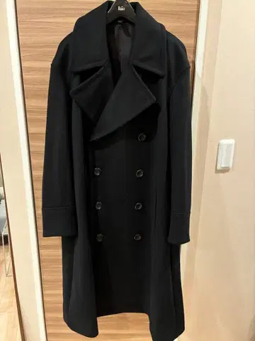 RERACS 멜톤 더블 브레스티드 코트