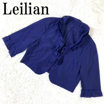 Leilian 레리안 볼레로 숏 가디건 블루 7 B6867