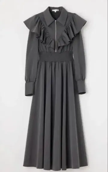 rienda 프론트 ZIP 셔츠 원피스