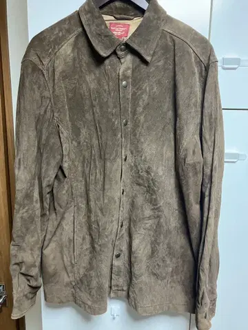 빈티지 에디 바우어 레더 스웨이드 셔츠 자켓 Eddie Bauer