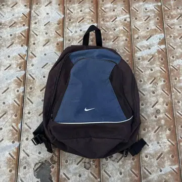 90s Nike 백팩 네이비/브라운 시티 보이