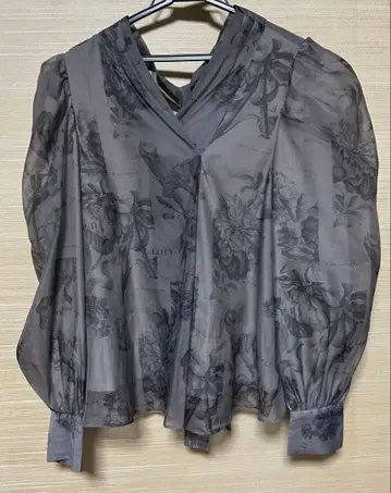 당일 배송 스나이델 snidel 시스루 블라우스 가을 봄 상의 셔츠