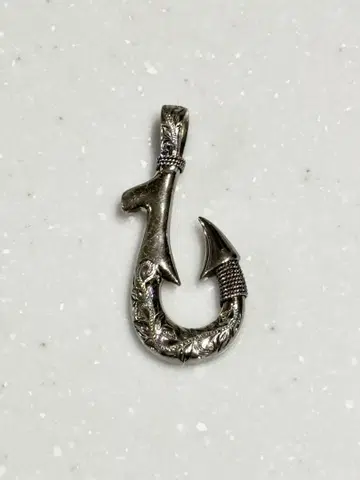 후크형 목걸이 실버 925