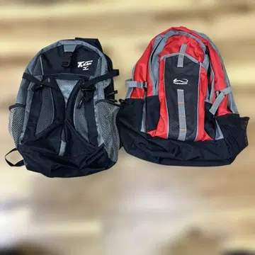 메쉬 포켓 부착 백팩 2세트