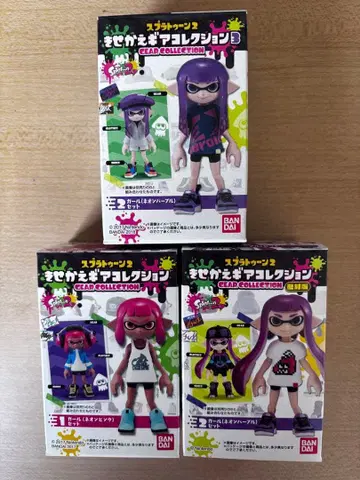 스플래툰 옷 갈아입히기 기어 컬렉션 3체