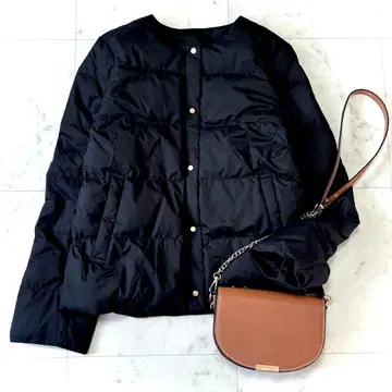 새상품급 오페크 도트 [ 뮐러 다운 ] 노카라 2way 숏 자켓 38