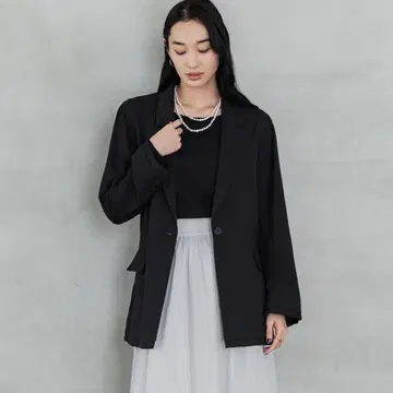 [레어] Crewre 크루레 레이어드 시어 자켓 블랙