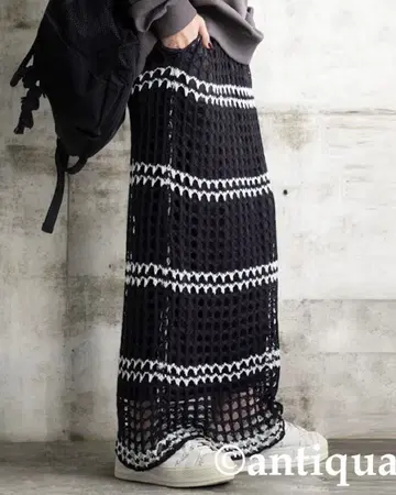 antiqua 메쉬 니트 스커트