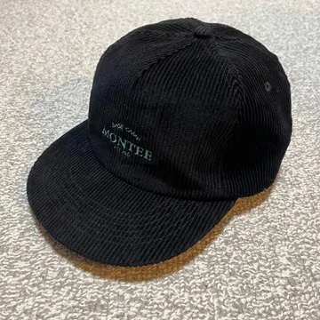 BLUCO x montee 코듀로이 캡 블랙