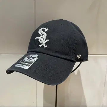 47BRAND 화이트삭스 클린업 캡 블랙