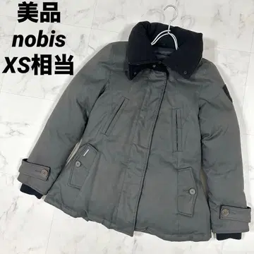 [ 새상품급 ] nobis 노비스 다운 자켓 XS 상당 차콜 그레이