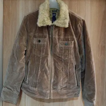 [ 새상품급 ] GAP 벨로아 점퍼 보아 안감 브라운 코디네이트 M