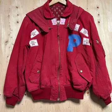 PINK HOUSE MA-1 타입 후드 부착 블루종