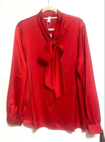 보타이 블라우스 여성용