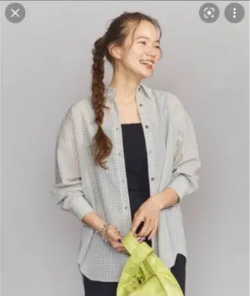 BY 체크 셔츠 워셔블