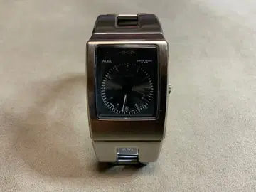 ALBA AKA 아날로그 쿼츠 손목시계 블랙