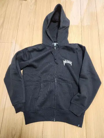 10oz 맨투맨 풀 집업 후드티 (속기모) BLACK 최종