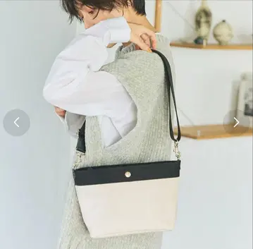 breath TOPKAPI 화이트 블랙 숄더백