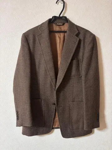 [ 새상품급 ] Paul Stuart 브라운 테일러드 자켓 48 양모
