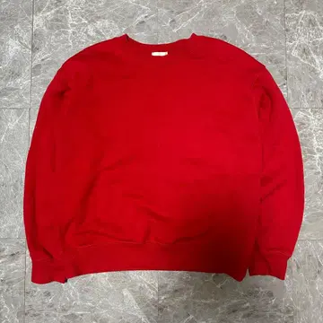 GU 레드 크루넥 트레이닝복 M g15