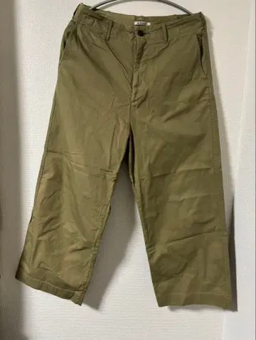 AURALEE 와이드 팬츠 올리브