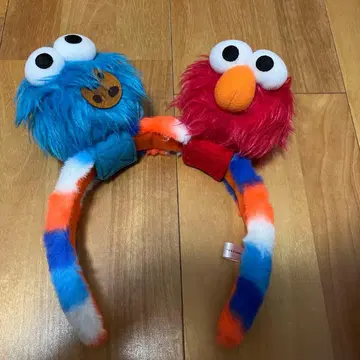 엘모와 쿠키 몬스터 머리띠