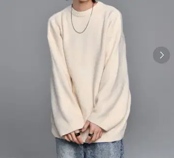 [ Adrer ] 니트 스웨터 (L) 두꺼운 원단 심플 무지 볼륨 소매