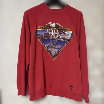 할리데이비슨 트레이닝복 맨투맨 빨간색 USA제