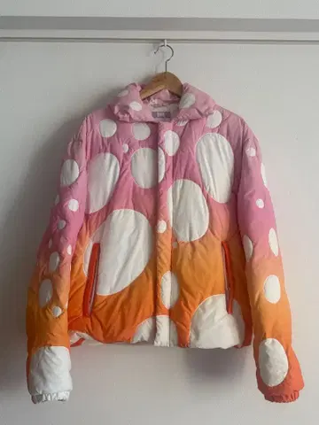 ERL 다운 자켓 핑크 x 오렌지 그라데이션