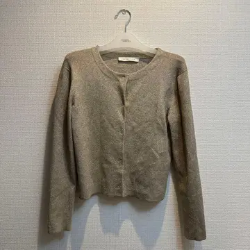 ESTNATION 골드 긴팔 가디건