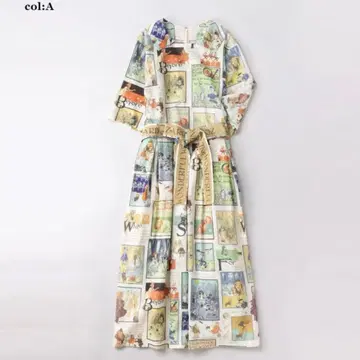 새상품(^_^)오즈의 마법사 스퀘어 컬러 드레스