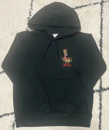 LEFT ALONE 레프트 얼론 블랙 후드티 자수