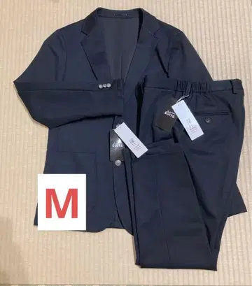 새상품 미사용 M 사이즈 비슈 파자마 수트 셋업 블랙