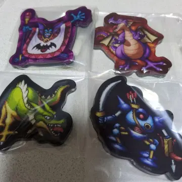 드래곤 퀘스트 캐릭터 마그네트 4개 세트 하곤 용왕 드래곤 킬러 머신