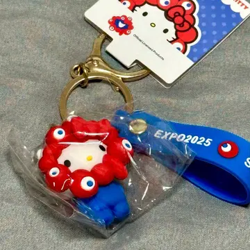 헬로키티 미야쿠미야쿠 입체 마스코트 키링 EXPO 2025
