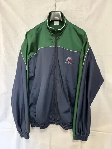 프랑스군 트레이닝 자켓 그린 x 네이비 군납품