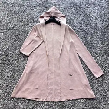 폭시 38 라이트핑크 후드 가디건