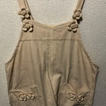 꽃잎 에이프런 아이보리