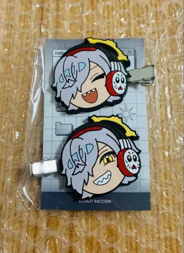 [ 미개봉 새상품 ] Crazy Raccoon 헤어 클립 달마이즈갓