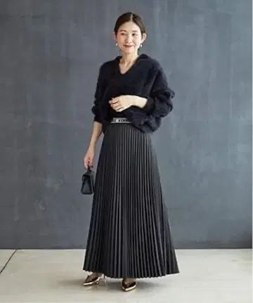 베르메이유 페예나 [ 새상품급 ] VERMEIL 로고 밴딩 플리츠 스커트