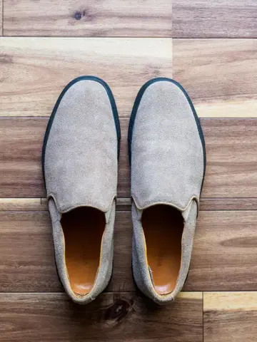 캐나다제 Viberg  스웨이드 슬립온 베이지 UK8