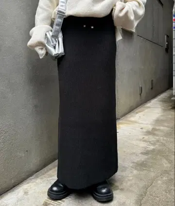 ciaopanic typy - 3kg는 가벼워 보이는 리브 니트 스커트