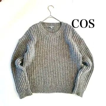 COS 코스 니트 크루넥 풀오버 실크