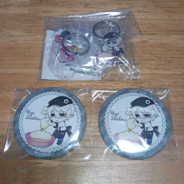 나기 세이시로 Bon appetit 캔뱃지 & 아크릴 카라비너 블루 록