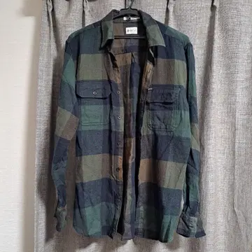 MATIX 긴팔 플란넬 셔츠 체크 무늬