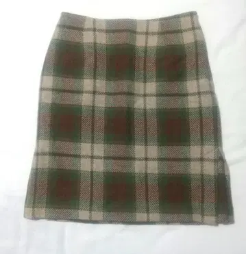 새상품 ] Yorkland 울 100% 체크 스커트 L